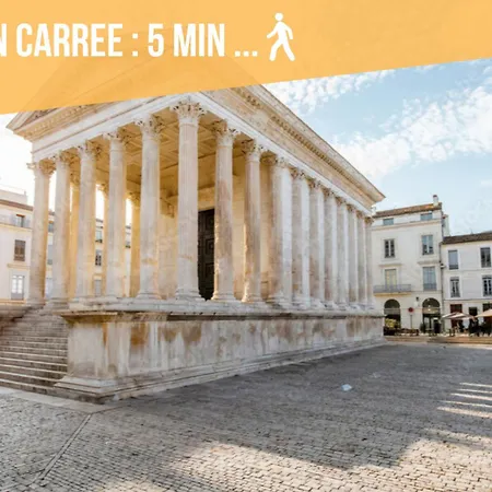 T2 Climatise De Charme, Pour Couple Proche Arenes Maisoncarreeconciergerie Apartment