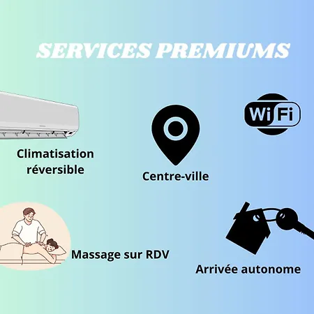 Le Victor Clim Entre Arenes & Maison Carree Lägenhet *